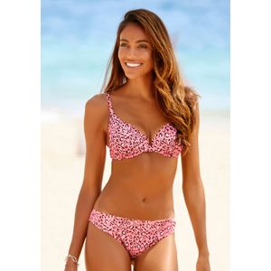 LASCANA Bügel-Bikini-Top "Mae", farbenfroher Animalprint, verstellbare Träger, wattierte Cups