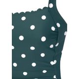 Lascana - Jada Badpak - Zwart - Stippenprint - Verstelbare Bandjes