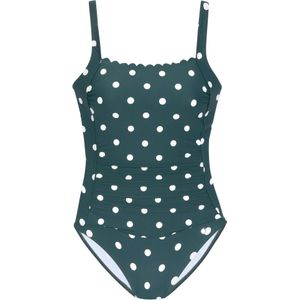 Lascana - Jada Badpak - Zwart - Stippenprint - Verstelbare Bandjes