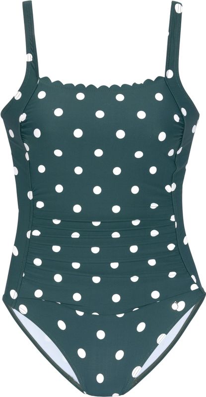 Lascana - Jada Badpak - Zwart - Stippenprint - Verstelbare Bandjes