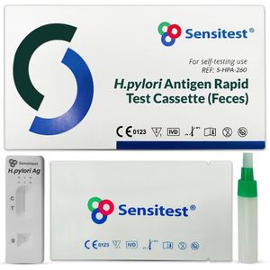 H.pylori - Sneltest - Thuisgebruik - Maagzweren en opgeblazen gevoel buik - Helicobacter infectie - 1 test