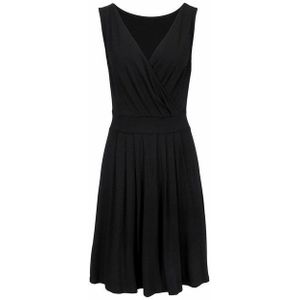 Beachtime Jerseykleid, mit tiefem V-Ausschnitt in Wickeloptik, Sommerkleid, Basic