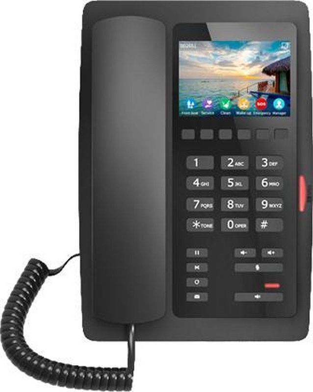 Fanvil - H5W - Telefoon - Zwart - VoIP - 8 SIP-accounts