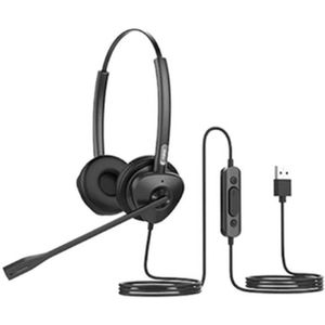 Fanvil HT302 - USB Headset - Zwart - Leer - Ruisonderdrukking