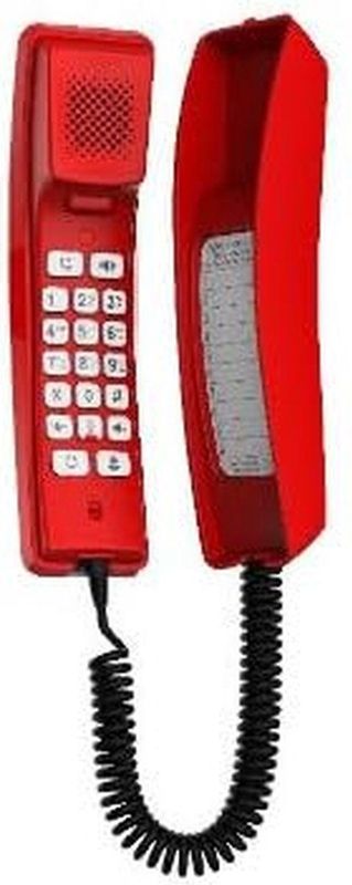 Fanvil - H2U - Telefoon - Rood - Compact met 2 SIP-lijnen en 10 sneltoetsen