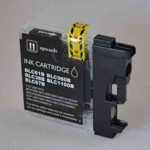 123inkt huismerk vervangt Brother LC-1100BK inktcartridge zwart