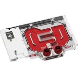 Waterkoeler - Verchroomd Koper - Transparant Acryl - RGB Verlichting