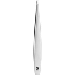 ZWILLING Pincet recht (wenkbrauwen epileren, geruwd, perfect gekalibreerde punten, hypoallergeen), premium, zilver, 90 mm