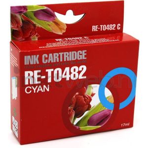 Epson T0482 inktcartridge cyaan (123inkt huismerk)