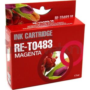 Epson T0483 inktcartridge magenta (123inkt huismerk)