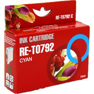 Huismerk Epson T0792 cyaan (20792) - Inktcartridge - Compatible XXL