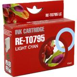Huismerk Epson T0795 licht cyaan (IW-20795) - Inktcartridge - Compatible XXL