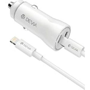 Acculader 2 Out 36 W voor auto, snel opladen PD + kabel