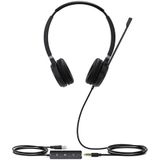 Yealink UH36 Dual Headset - USB Type-A - Zwart/Zilver