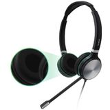 Yealink UH36 Dual Headset - USB Type-A - Zwart/Zilver
