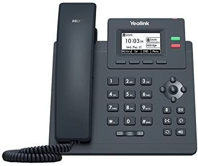 Yealink - SIP-T31 - Huistelefoon - Zwart - LCD - 2 SIP-accounts