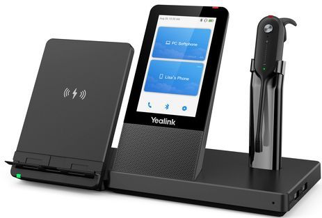 Yealink - WH67 - Draadloze DECT-Headset - Zwart - Capacitive Touchscreen