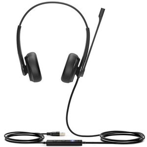 Yealink - UH34 - Headset - Lichtgewicht - Zwart - USB Plug-and-Play