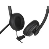 Yealink YHS34 Dual - Headset - On-Ear - kabelgebunden - Quick Disconnect - Schwarz
