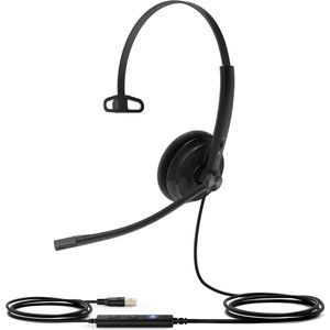 Yealink - UH34 Lite Mono - Kantoorheadset - Zwart - Bedraad - USB-A
