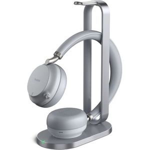 Yealink BH72 Headset Bedraad en draadloos Hoofdband Oproepen/muziek USB Type-A Bluetooth Oplaadhouder Licht Grijs
