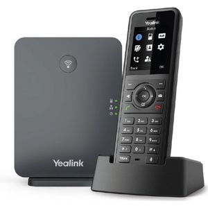 Yealink W77P IP telefoon Zwart TFT