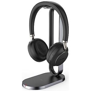 Yealink BH76 Headset Draadloos Hoofdband Oproepen/muziek USB Type-A Bluetooth Oplaadhouder Zwart