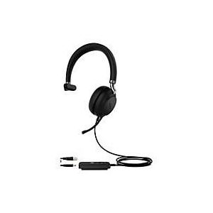Yealink UH38 Mono Teams Headset Bedraad en draadloos Hoofdband Oproepen/muziek USB Type-C Bluetooth Zwart