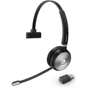 Yealink Headset WH62 Mono Portable Teams, Schwarz, Grau