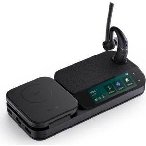 Yealink BH71-WORKSTATION hoofdtelefoon/headset Draadloos In-ear Kantoor/callcenter Bluetooth Oplaadhouder Zwart