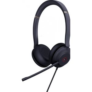 Yealink UH37 Dual Teams - Headset - op oor - met bekabeling - USB - ruisisolatie - zwart - gecertificeerd voor Microsoft Teams