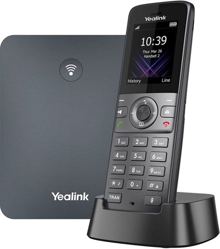Yealink - W74P - Telefoon - Grijs - SIP-DECT-systeem met 1,8-inch scherm