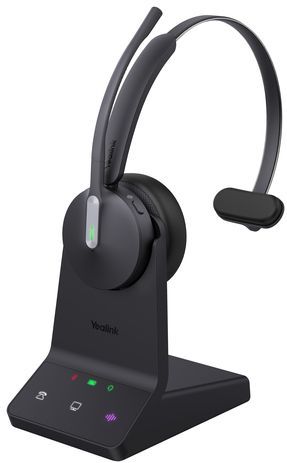 Yealink - WH 64 UC - Draadloze Headset - Zwart - DECT & Bluetooth