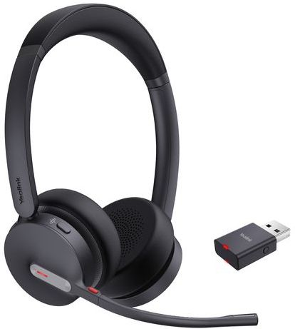 Yealink - WH 64 - Draadloze Headset - Zwart - DECT & Bluetooth