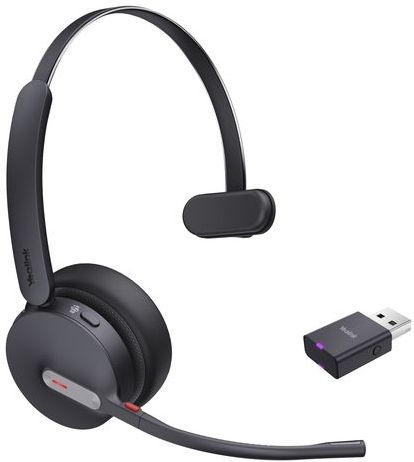 Yealink WH64 - Draadloze Headset - Zwart - DECT & Bluetooth