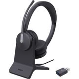 Yealink WH64 - Hybride Dual Teams - Draadloze Headset - Zwart - USB-C