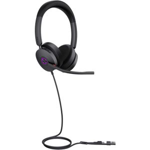 Yealink - UH 48-serie - Kantoorheadset - Zwart - Bedraad - USB-A
