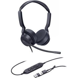 Yealink - UH42 - Bedrade USB-Headset - Zwart - Ergonomisch Ontwerp