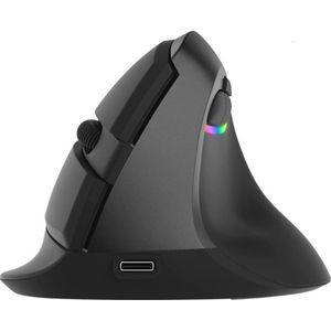 Delux M618M Mini - Draadloze Ergonomische Muis - Silent - Grijs