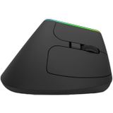 DeLUX - M618 draadloze optische RGB-muis - Gaming, ergonomisch, oplaadbaar - zwart