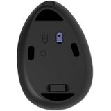 Delux - Draadloze Verticale Ergonomische Muis - BT4.0 + 2,4 Ghz - 4000 DPI - RGB - Zwart
