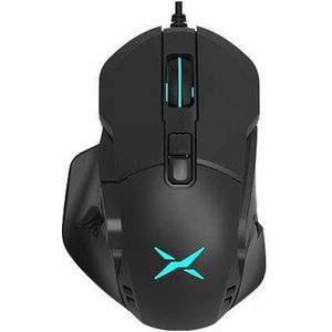 Delux Bedrade gaming muis M629BU (PMW3327) 12400DPI RGB (Bedraad), Muis, Zwart