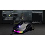 Delux Ergonomische Muis - Bedrade Muis - 16000 DPI - RGB - 1.8 Meter - Instelbare knoppen - Zwart