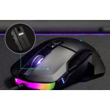 Delux Ergonomische Muis - Bedrade Muis - 16000 DPI - RGB - 1.8 Meter - Instelbare knoppen - Zwart