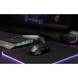 Delux Ergonomische Muis - Bedrade Muis - 16000 DPI - RGB - 1.8 Meter - Instelbare knoppen - Zwart