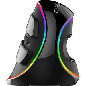Delux - Grip Mouse Plus RGB - Bedrade Ergonomische Muis - Rechtshandig