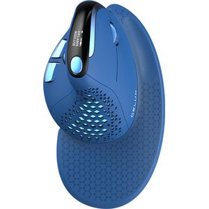 Delux - M618XSD - Draadloze Ergonomische Muis - RGB - Draadloos