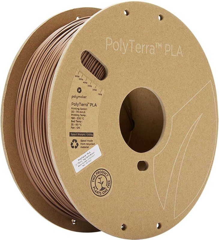 Polymaker 70907 PolyTerra Filament PLA kunststof Gering kunststofgehalte 1.75 mm 1000 g Aarde (mat) 1 stuk(s)