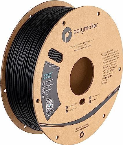 Polymaker PA07001 Filament PLA Pro Hoge stijfheid, Slagvast 1.75 mm Zwart PolyLite™ 1 stuk(s)