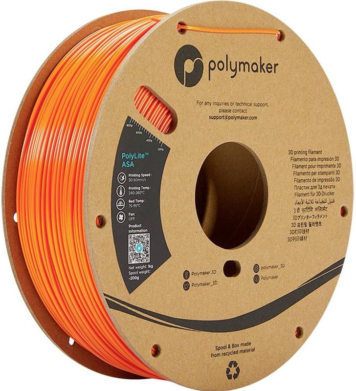 Polymaker - PF01007 - Filament - Oranje - 1.75 mm - 1000 g - ASA